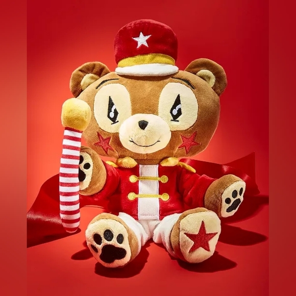 Macy's Festive Bear in Red and White - Picture 1 of 2
